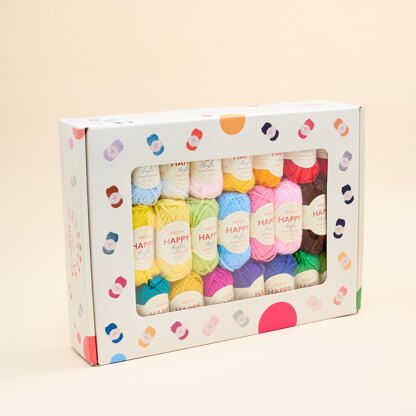 Sirdar Happy Acrylic Assortment Box - 50 Colours Multi