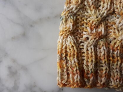 Simple Cable Sock Beanie