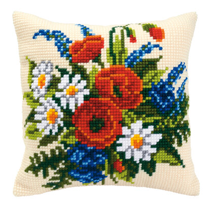 Vervaco Spring Has Sprung Cushion Front Chunky Cross Stitch Kit - 40cm x 40cm