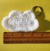 Crochet Cloud Pin/Hair Clip and Keychain Pattern Bundle