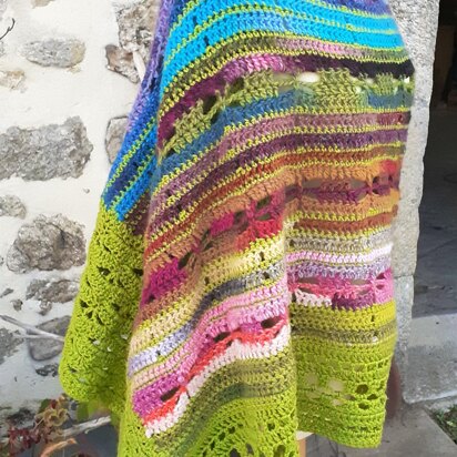 Dragonflies The Keepers of Dreams ‘Sweet Pea Meadows’  - Prayer Wrap Shawl