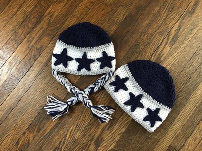 Cowboys Football Hat Crochet pattern by DACcrochet