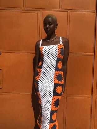 Honeycomb Granny Square Dress