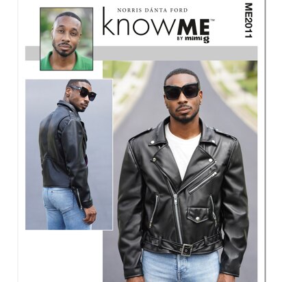 Know Me Men's Moto Jacket by Norris Dánta Ford ME2011 - Sewing Pattern