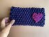 Moss Stitch Headband with Heart