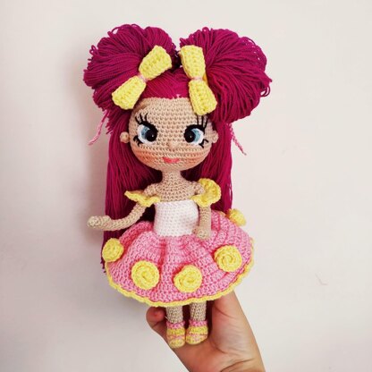 Crochet doll pattern, Amigurumi doll pattern, Crochet baby doll pattern 9,84 inch (25 cm)