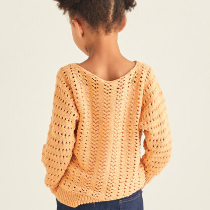 Sirdar 2548 Lace Mesh Pullover PDF