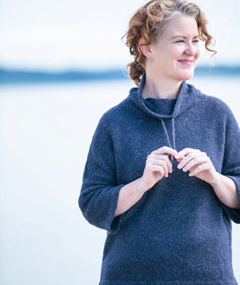 Churchmouse Studio Funnel Neck Pullover in Rowan Felted Tweed PDF