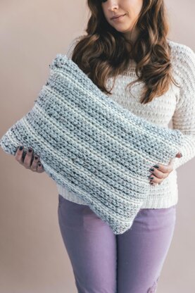 Crochet Knit Look Pillow
