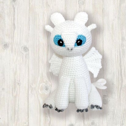 Light Fury Dragon Crochet Pattern