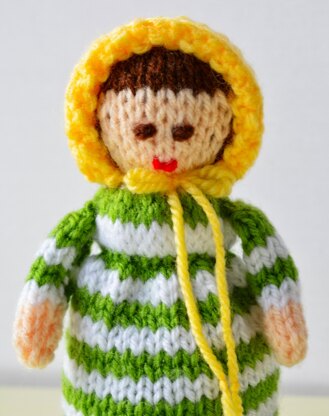 Victorian Doll Egg Cosy Knitting Pattern - Doll Knitting Pattern