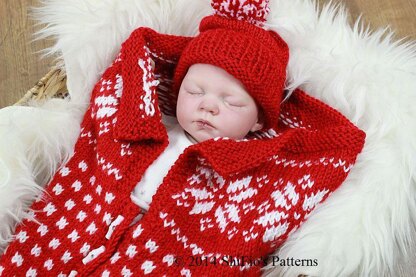 Snowflake Cocoon Knitting Pattern #297