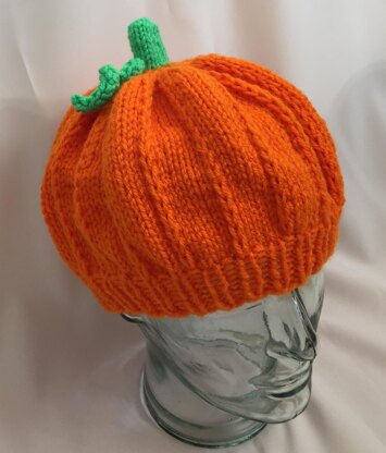 Adult Pumpkin Hat - Knit ePattern