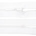 Zipper with Drop Painted Tag, S40 CE, 45cm - White