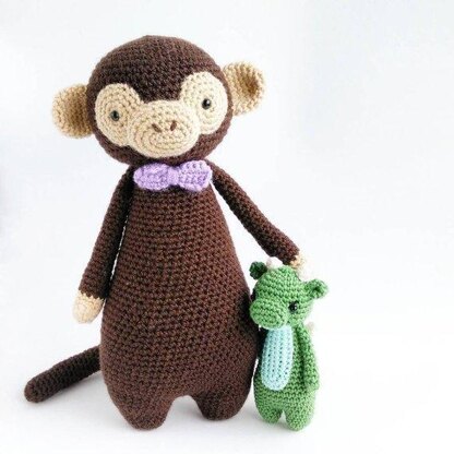 Monkey with Bowtie Crochet Amigurumi Pattern