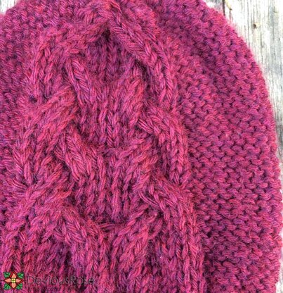 Bordeaux Cabled Hat