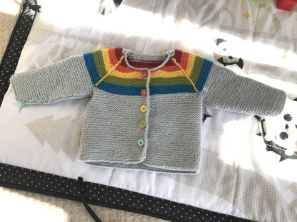 Paintbox Rainbow cardigan