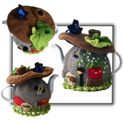 Faerie Brown Mushroom House Tea Cosy