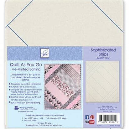 June Tailor Inc Quilt As You Go Sophisticated Strips Quilt