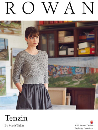 Tenzin Cardigan in Rowan Softyak DK - Downloadable PDF