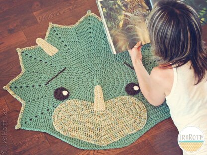 Tops The Triceratops Dinosaur Rug