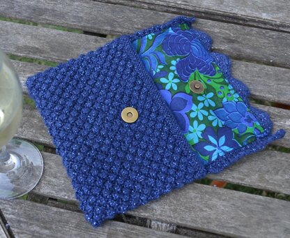 Blueberry Clutch Bag