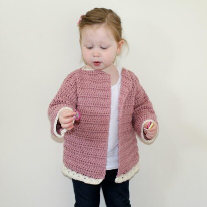 PDF14 Crochet Frill Cardigan