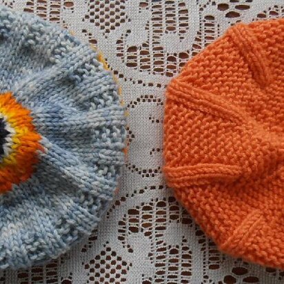 Braided Baby Hats - knitting pattern