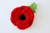 Crocheted Poppy