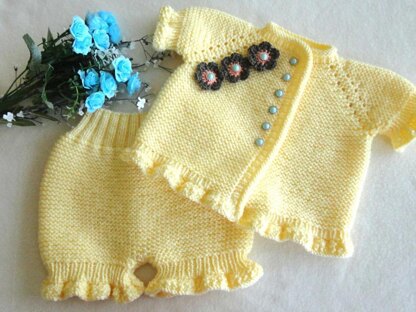 Knitting PATTERN Baby Pants and Baby Sweater