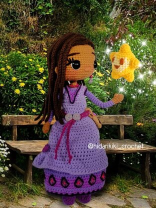 ASHA WISH princess amigurumi doll