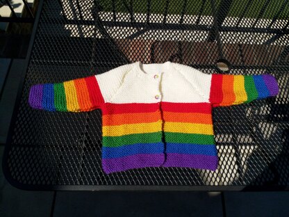 Rainbow cardigan/jacket