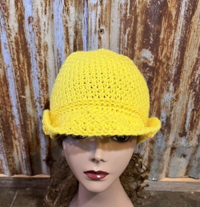 Sunny Days Bucket Hat -- a loom knit pattern