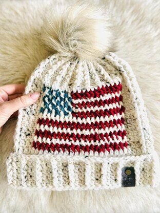 America Proud Slouchy Beanie