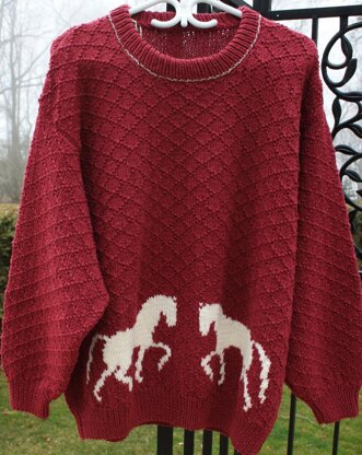 Running Horses Pullover