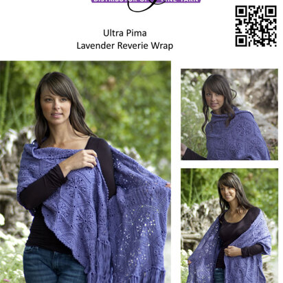 Lavender Reverie Wrap in Cascade Ultra Pima - DK248
