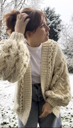 Entwined Sleeve Cardigan knitting pattern