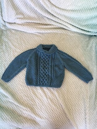 Cotton Aran sweater