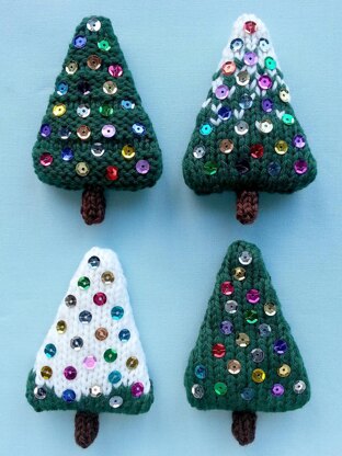 Christmas Trees 1 Knitting pattern by Squibblybups | LoveCrafts