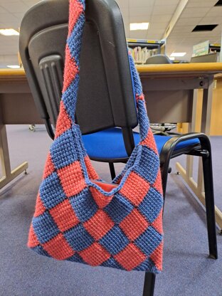 Checked Shoulder Bag