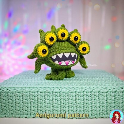 Toxic Bloom – Chibi Monster Amigurumi Pattern (PDF)