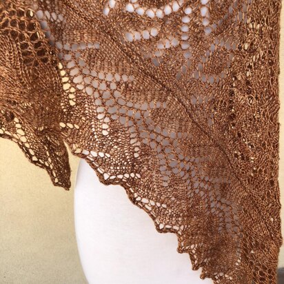 Oak Leaf Shawl - knitting pattern