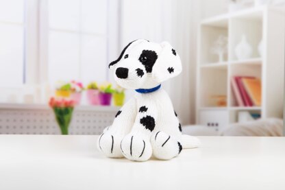 Dalmatian - Toy Dog Knitting Pattern in Deramores Studio DK Acrylic 