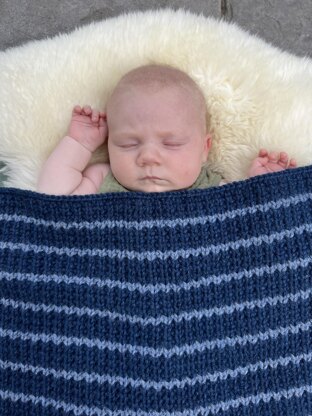 Easy Knit Baby Blanket Knitting pattern by Deborah O Leary