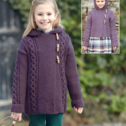 Duffle Coats in Hayfield Bonus Aran with Wool - 2423 - Downloadable PDF