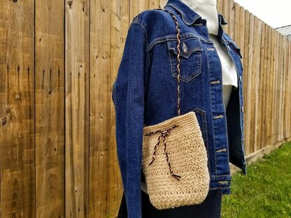 Boho Braided Bucket Bag