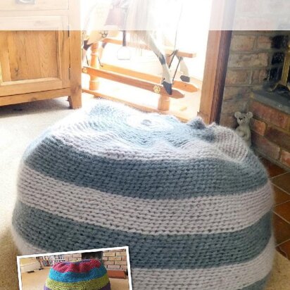 Finger Knit 2 Stripe Bean Bag