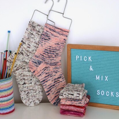 Pick n Mix Socks - knitting pattern