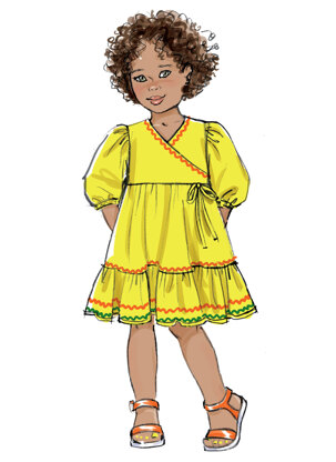 Butterick Children's Dress B6887 - Paper Pattern, Size 2-3-4-5-6