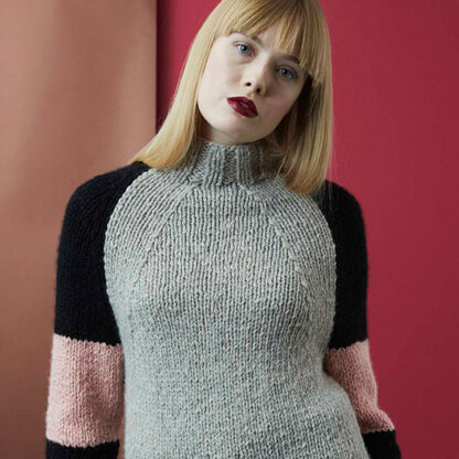 Anni Jumper -  Sweater Knitting Pattern for Women in Debbie Bliss Paloma